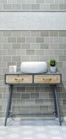 retro modern ceramic tiles plain colour variation