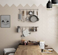 minimalistic elegant tiles simple kitchen