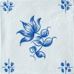 Historic hand painted tiles