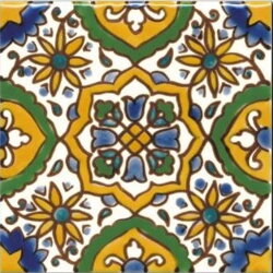 Tunisian hand painted tiles