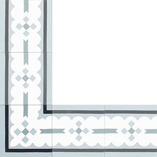 cement tiles - borders and corners
