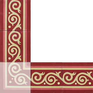 cement tiles - borders and corners