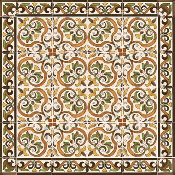 hand painted tiles - rustic motifs
