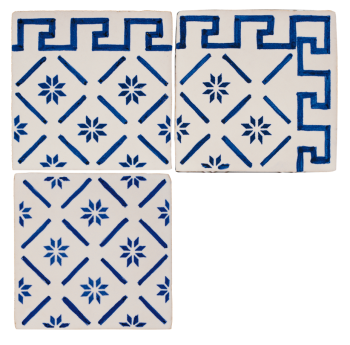 Traditional hand painted terracotta tiles antico vietri astroni
