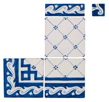 Traditional hand painted terracotta tiles antico vietri licola