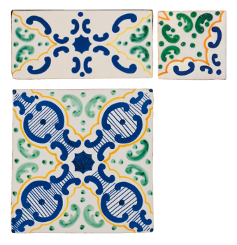 Traditional hand painted terracotta tiles antico vietri pompei