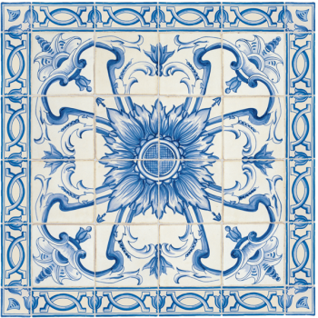Traditional hand painted terracotta tiles antico vietri elea