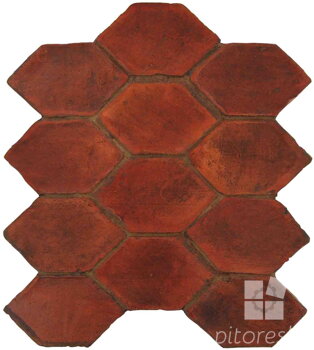 hand made picket terracotta tiles spanish pedralbes treated
