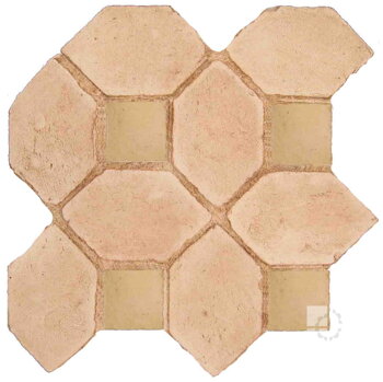 hand made picket dot terracotta tiles spanish pedralbes treated
