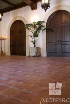 antique terracotta floor tiles hotels
