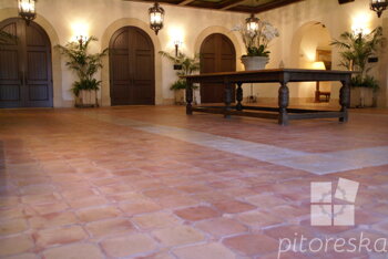 antique terracotta floor tiles hotels
