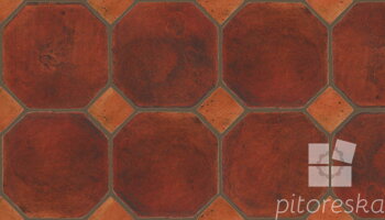 terracotta floor tiles hand made traditional spanish treated luxury cotto octagon + dot