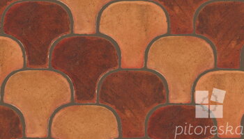 terracotta floor tiles hand made traditional spanish treated luxury cotto shell scale