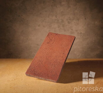 Hand made tuscan terracotta tiles - IP-TN series - red