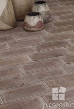 Hand made tuscan terracotta tiles - IP-TP series - brown