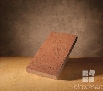 thick terracotta tiles classic red colour soft texture