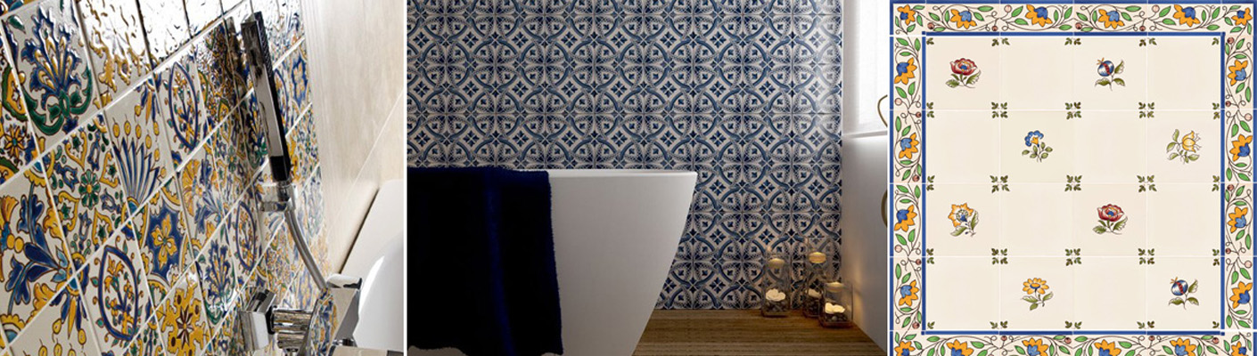 Hand painted tiles