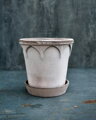 dekorativny hlineny keramicky terakotovy neglazovany kvetinac unglazed natural terracotta flower pot handmade