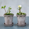 dekorativny hlineny keramicky terakotovy neglazovany kvetinac unglazed natural terracotta flower pot handmade