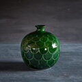 rucne robena dizajnova glazovana keramicka vaza hand made glazed terracotta vase