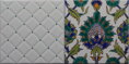ručne maľované kachličky - orientálny vzor hand painted oriental tiles
