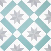 cementové dlaždice 20x20x1,6cm - diagonálny vzor cementové dlaždice - diagonálny vzor