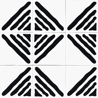 cementové dlaždice 20x20x1,6cm - moderný vzor vzorovana dlazba