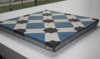 cementové dlaždice - detail