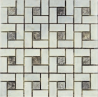 mozaika lesteny mramor prirodny kamen pinwheel domino
