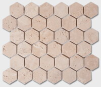 prirodny kamen travertin classic mozaika hexagon sestuholnik kamenna mozaika