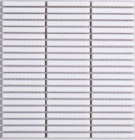 glazovana gresova mozaika piano finger mosaic kitkat biela
