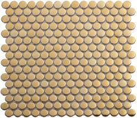 mozaika glazovana kruhy penny mosaic zlata gold lesk 