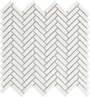 glazovana gresova mozaika chevron biela stromcek rybia kost