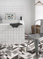 porcelain patterned decorative floor tiles matte