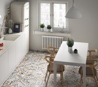 porcelain patterned decorative floor tiles matte