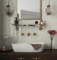 stylish retro decorative unicolor glazed ceramic wall tiles