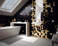 stylish retro decorative unicolor glazed ceramic wall tiles