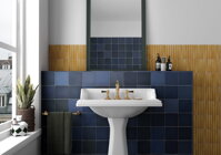 retro modern wall tiles plain matte