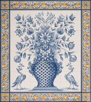 rucne malovany nastenny panel
