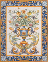 ručne maľovaný nástenný panel