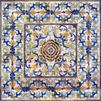 alm-14-azulejo tiles medieval renaissance hand painted tiles historical decorative pavement
