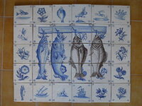 hand painted tiles azulejos