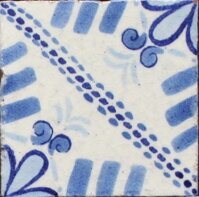 ručne maľované kachličky - mexický vzor hand painted terracotta tiles mexican design