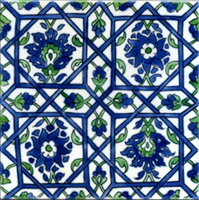 rucne malovany obklad dekorativny orientalny hand painted oriental tiles