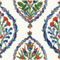Maľovaný obklad Istanbul. Oriental hand painted tile Istanbul