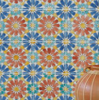 orientálne ručne maľované kachličky hand painted oriental tiles