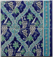 ručne maľované kachličky - orientálny vzor hand painted oriental tiles