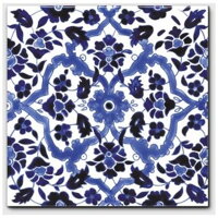 ručne maľované kachličky - orientálny vzor hand painted oriental tiles