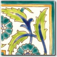 ručne maľované kachličky - orientálny vzor hand painted oriental tiles