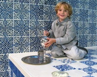 oriental hand painted tiles